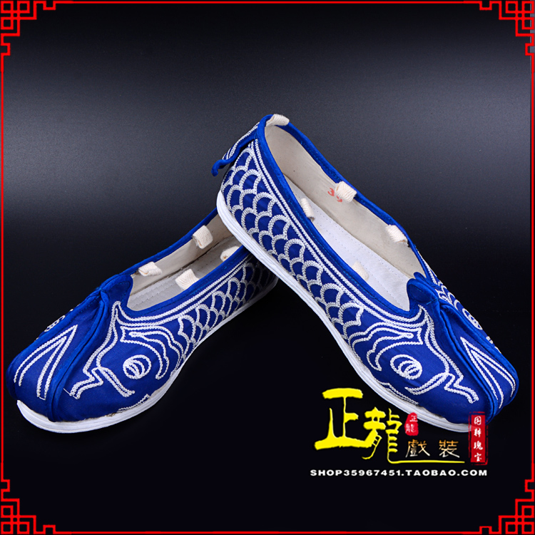 江山戏鞋舞台演出鞋水路英雄三义斋布底鱼鳞洒