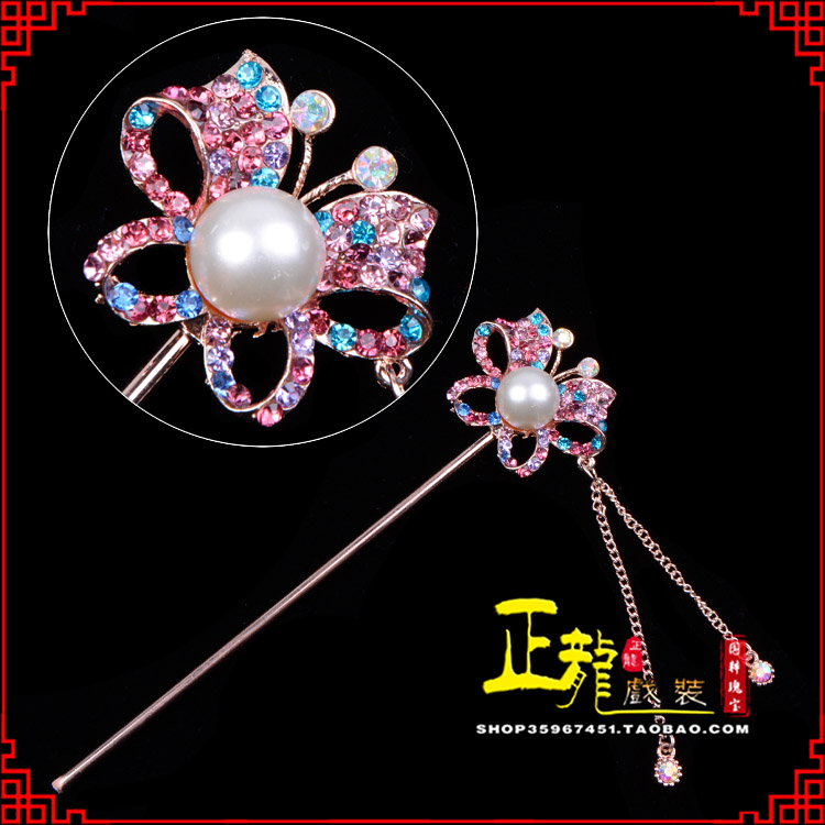 江山花旦小姐青衣头饰簪子 蝴蝶发簪