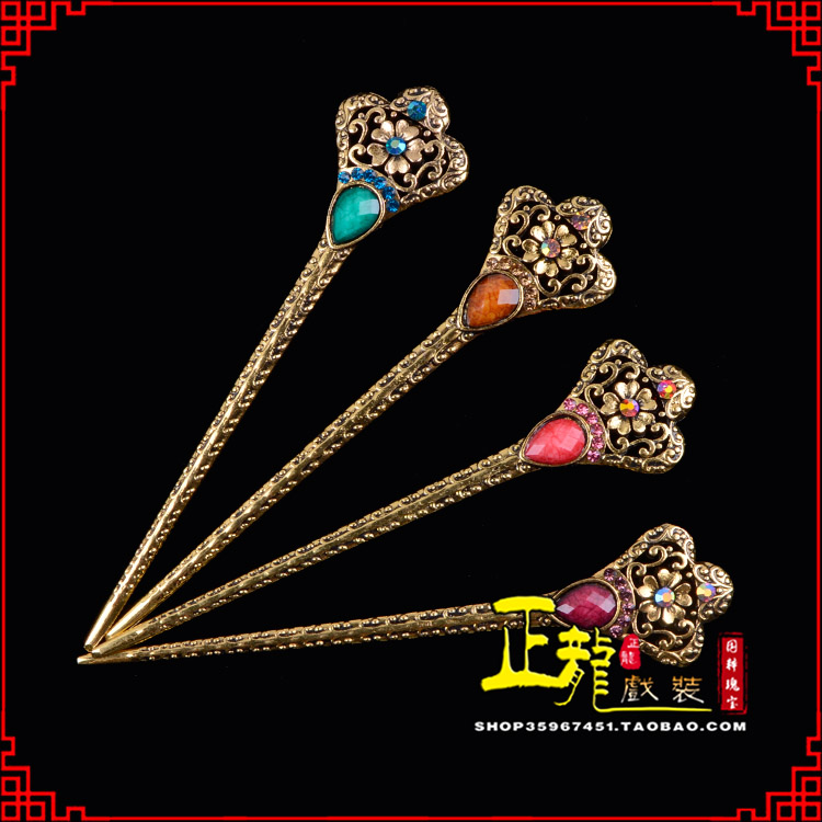 江山头饰老旦青衣员外夫人簪子 老旦发簪